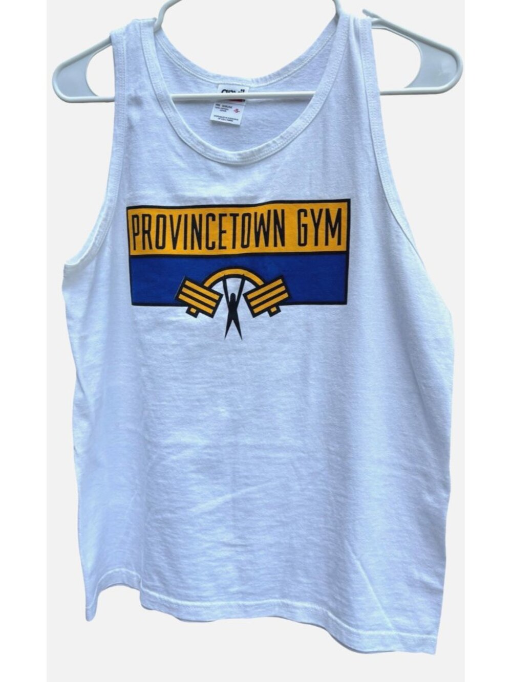 Provincetown Gym Tank T Shirt Mens Small Graphic Cotton Ptown White Workout